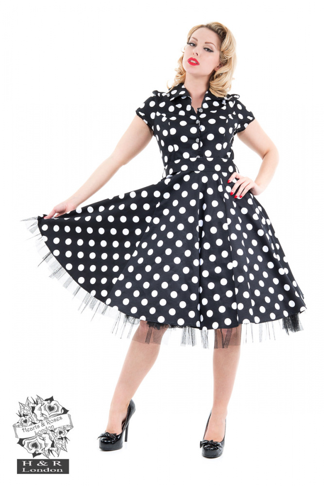 Polkadot kjole store