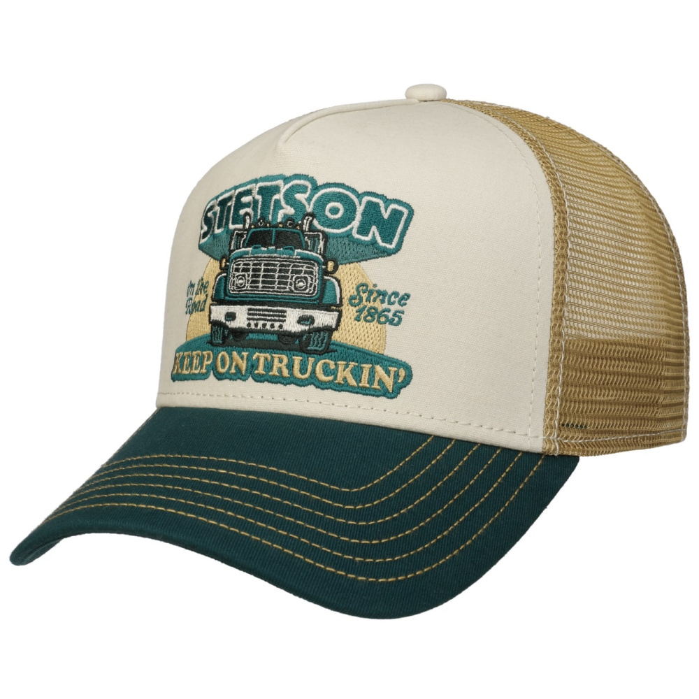 LARIX Wild Sunrise Trucker Hat - Embroidered Snapback Mesh Back (Adjustable) - View #8